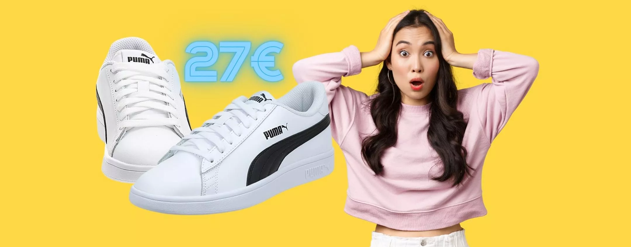 PUMA Smash V2: sneaker ECCEZIONALI a prezzo SHOCK (27€)